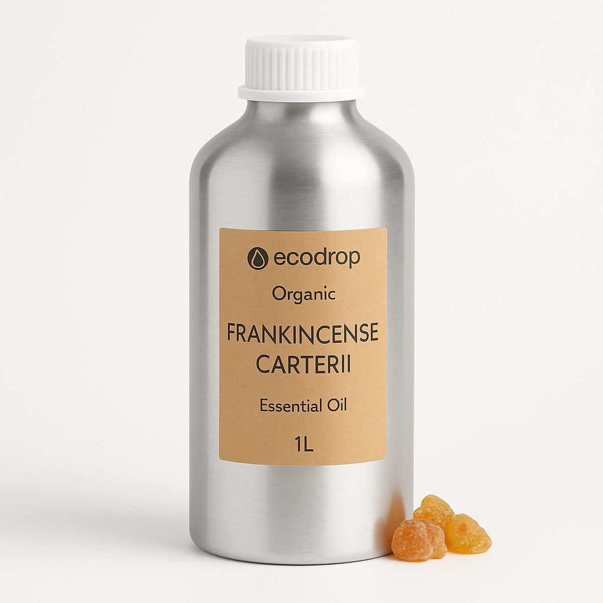 Organic Frankincense Carterii essential oil 1 litre aluminium bottle for bulk and wholesale