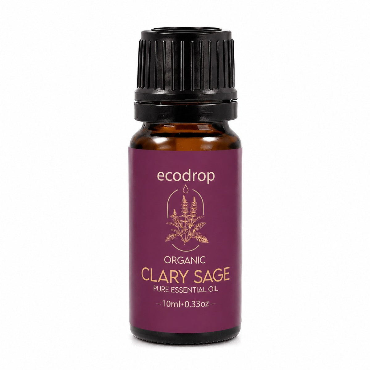 Organic Clary Sage Essential Oil 10ml dropper bottle