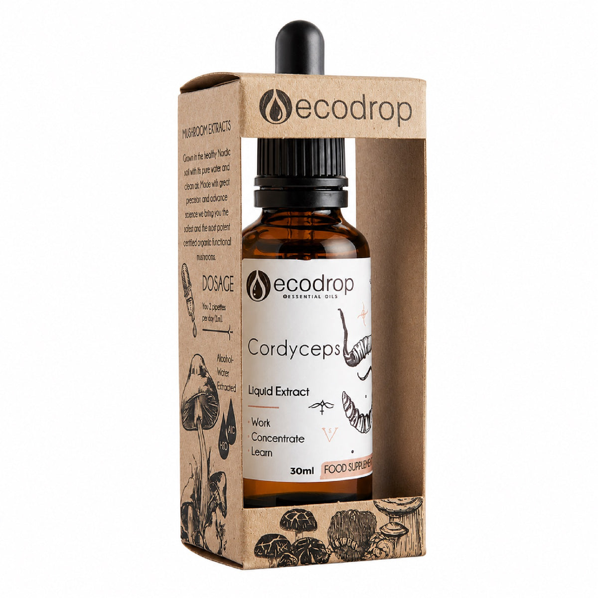Cordyceps mushroom extracts range