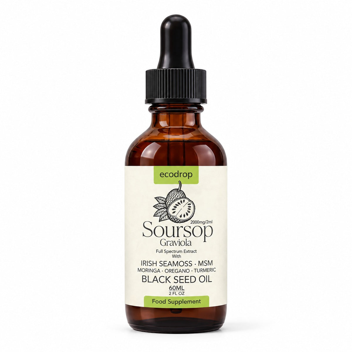 Ecodrop Soursop Drops 60ml bottle