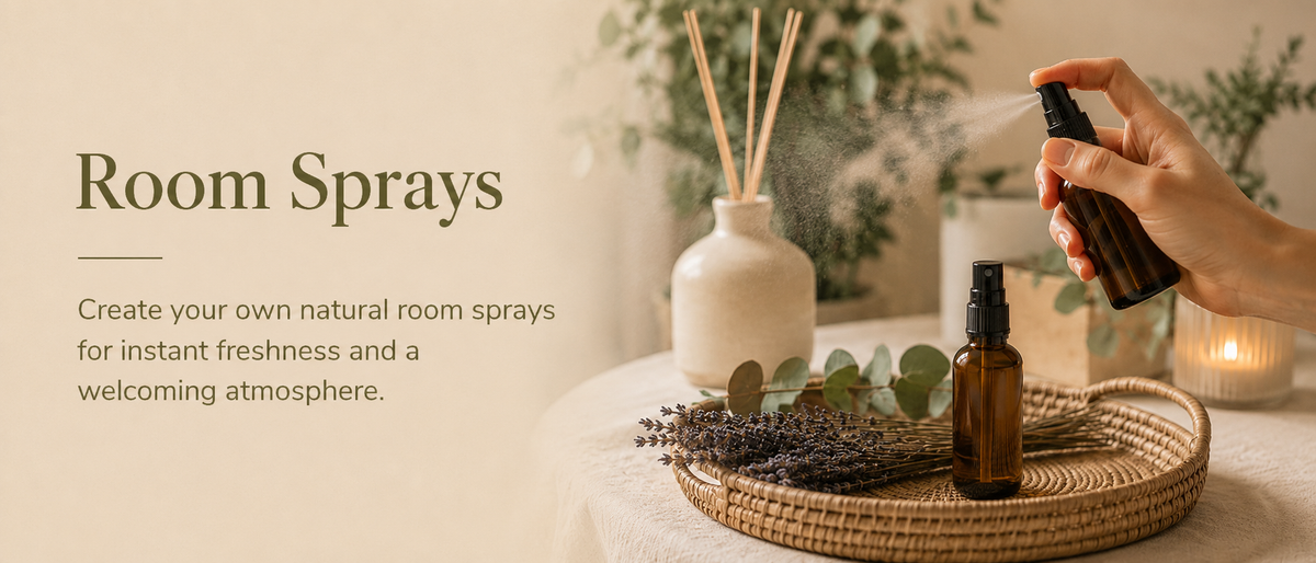 Room sprays with essential oils