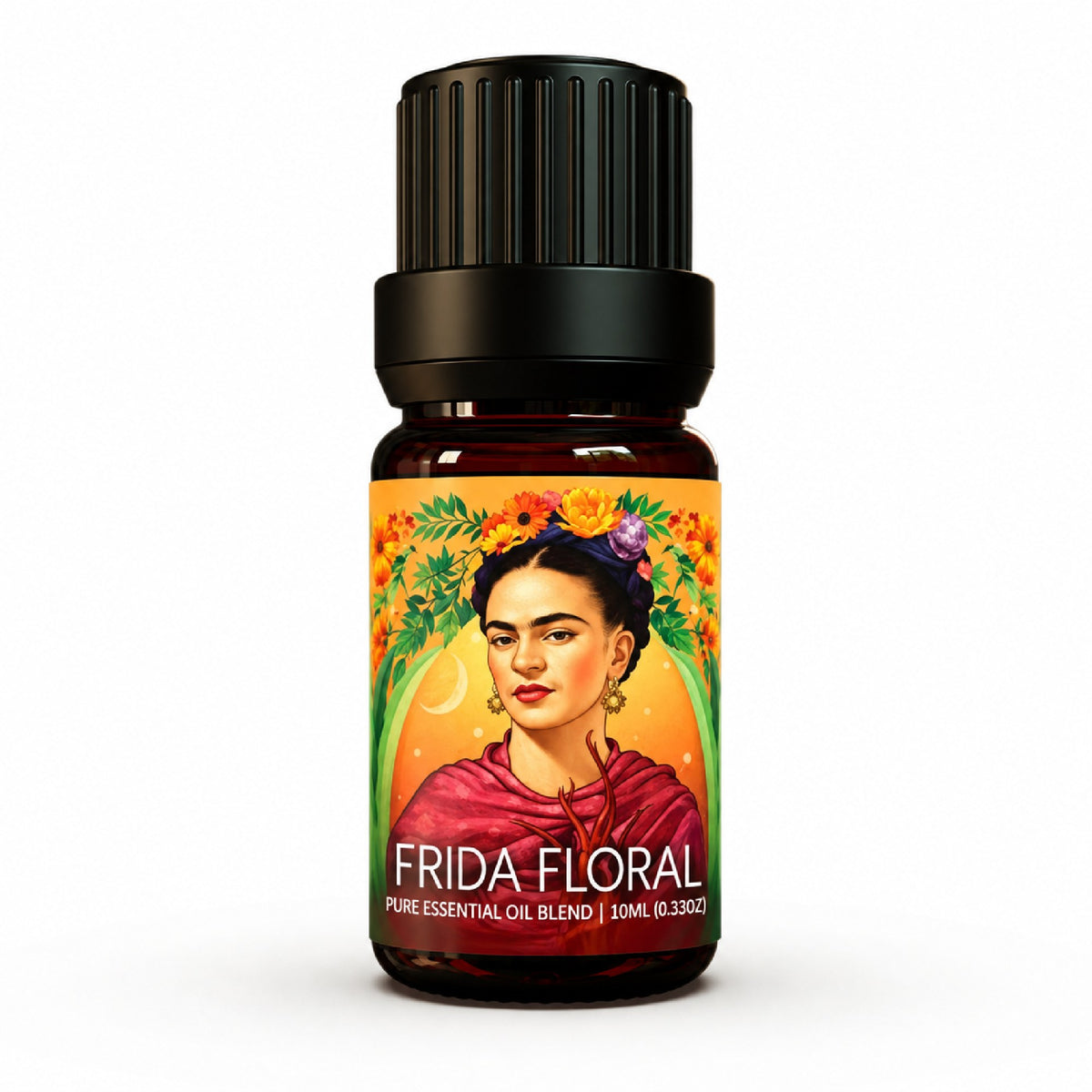 Frida Floral essential oil blend 10ml bottle on white
