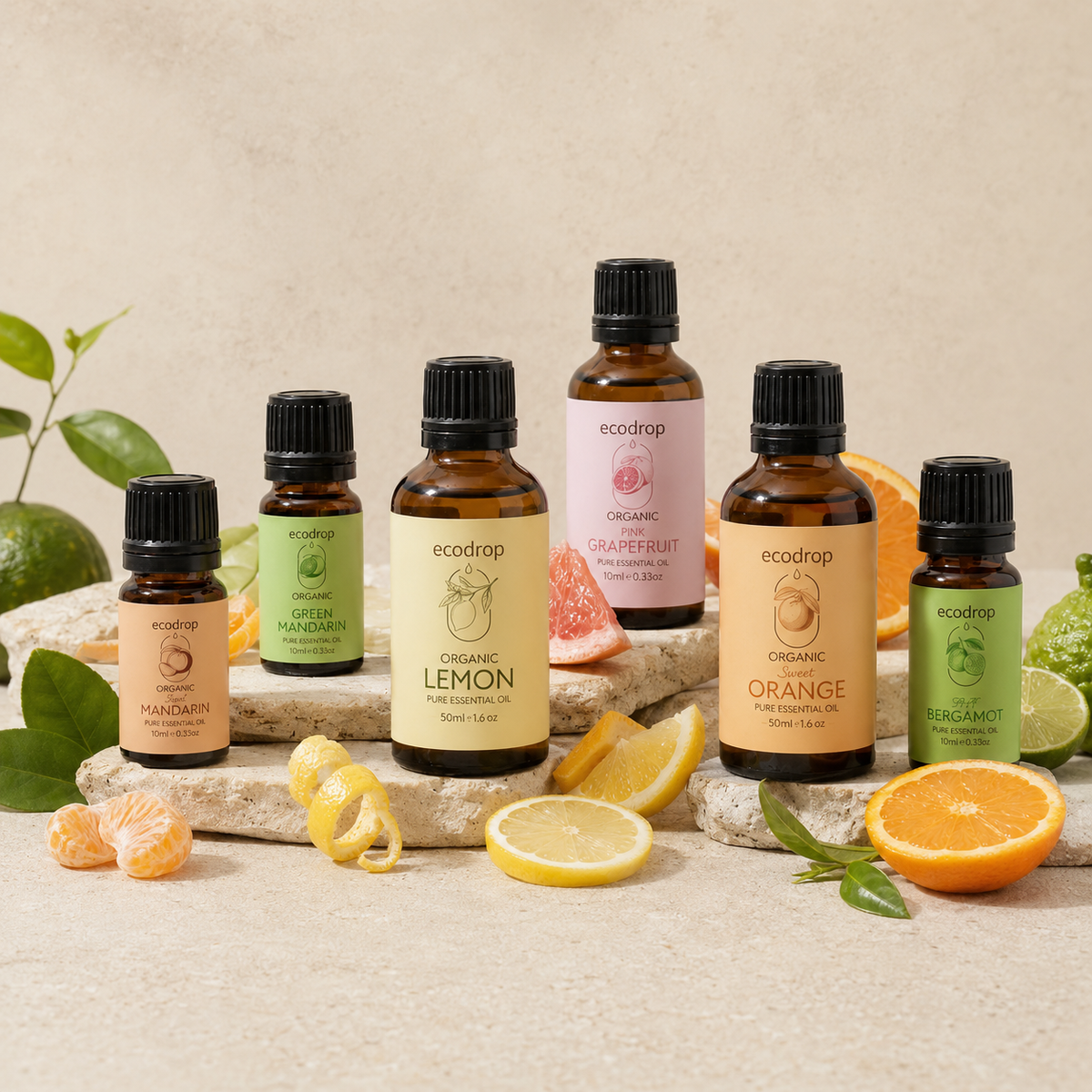 Organic essential oils collection