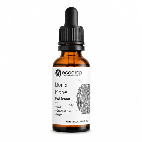 Nordic Lion's Mane Mushroom Dual Extract 30ml tincture bottle