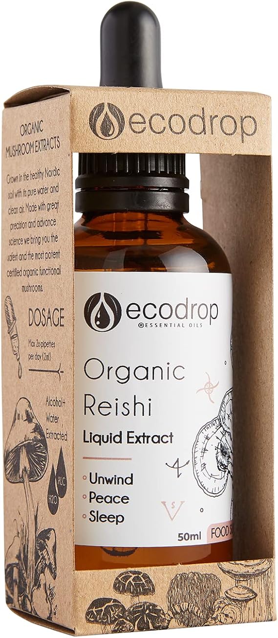Organic Reishi Mushroom Double Extract Liquid - ecodrop