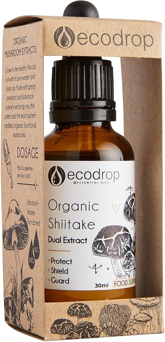 Organic Shiitake Mushroom Double Extract Liquid - ecodrop