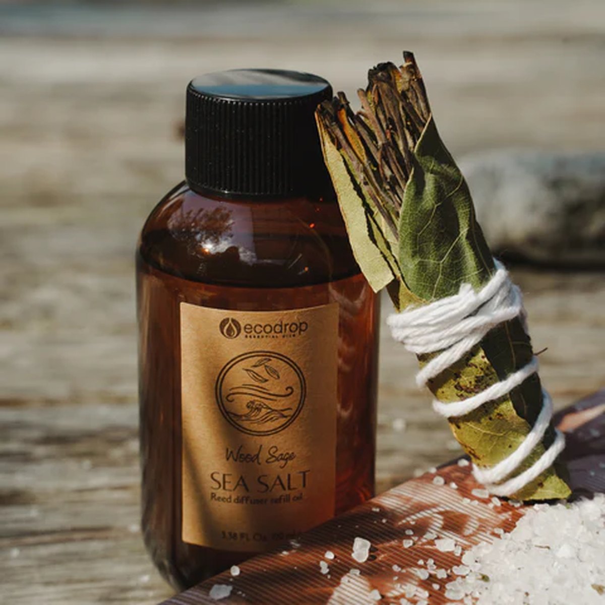 Wood Sage Sea Salt reed diffuser