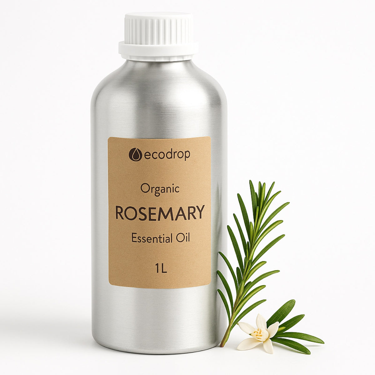 Organic Rosemary Essential Oil 1L aluminium bottle