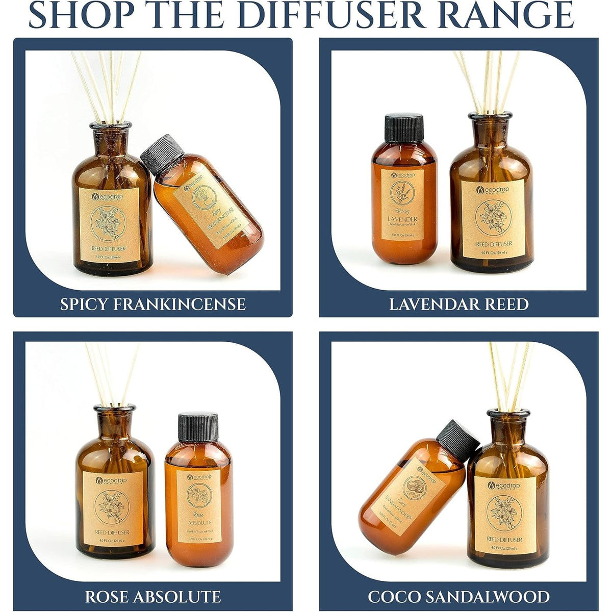 Wood Sage & Sea Salt - shop the Ecodrop reed diffuser range