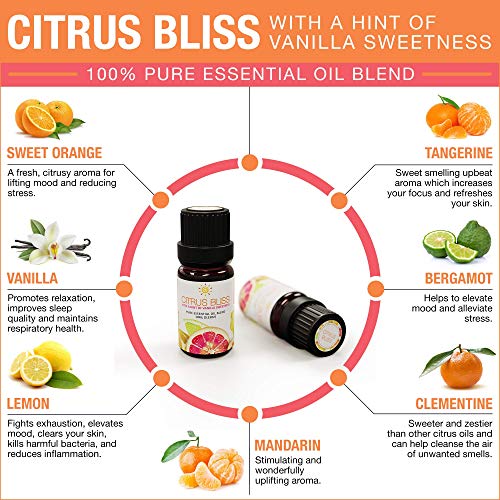Citrus Bliss Essential Oil Blend, 10ml - ecodrop