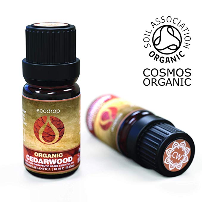 Organic Atlas Cedarwood Essential Oil, 10ml - ecodrop