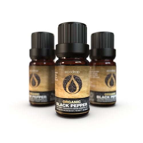 Organic Black Pepper Essential Oil, 10ml - ecodrop