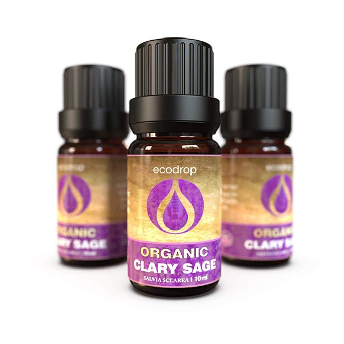 Organic Clary Sage Essential Oil, 10ml - ecodrop