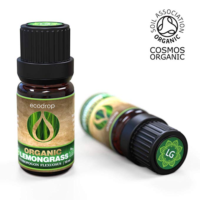 Organic Lemongrass Essential Oil, 10ml - ecodrop