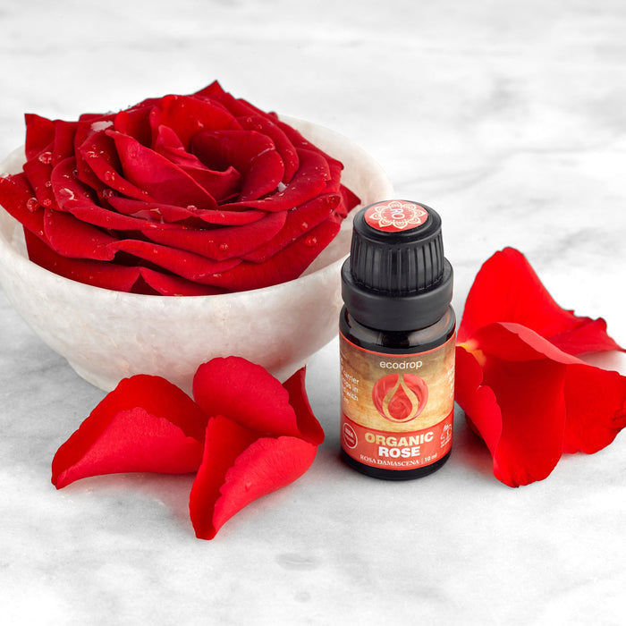 Organic Rose Essential oil, 10ml - ecodrop