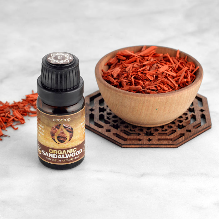 Organic Sandalwood Essential oil, 10ml - ecodrop