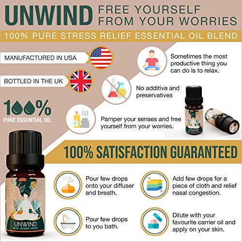 Unwind Essential Oil Blend, 10ml - ecodrop