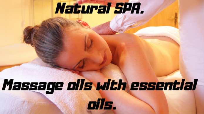 Natural SPA. Massage oils with essential oils.