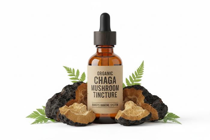 Boosts Immune System: Organic Chaga Mushroom Tincture
