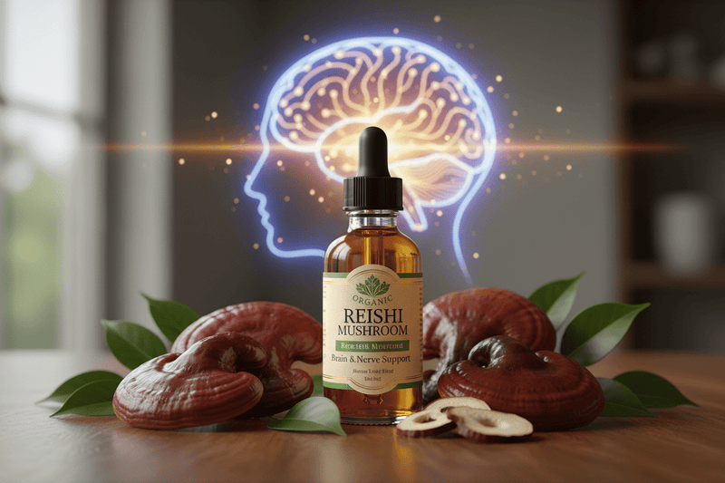 Brain & Nerve Booster: Organic Reishi Mushroom Drops Benefits - Ecodrop Limited