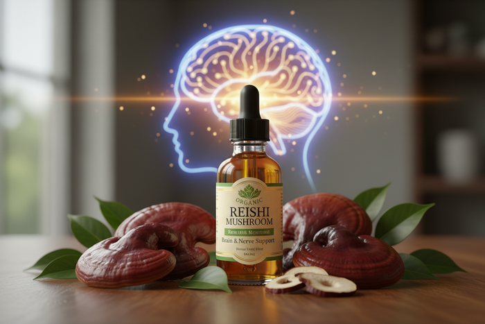 Brain & Nerve Booster: Organic Reishi Mushroom Drops Benefits