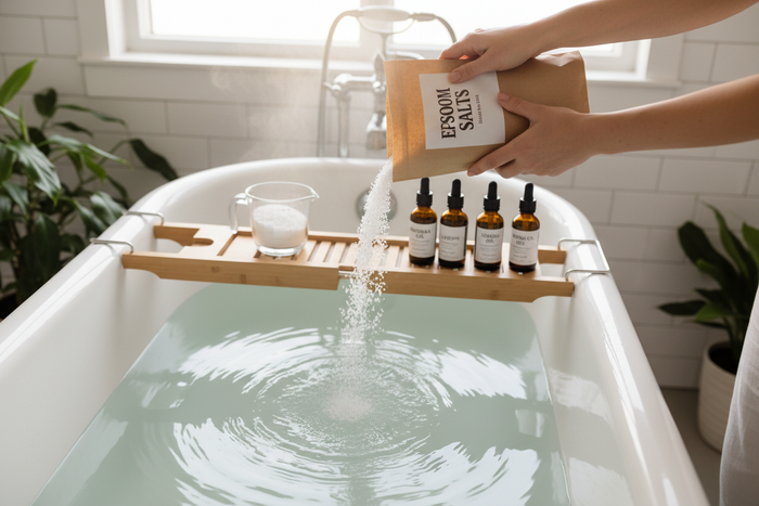 How to Make a Lymphatic Drainage Soak Using Epsom Salt