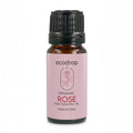 Ecodrop Organic Rose essential oil 10ml bottle on white