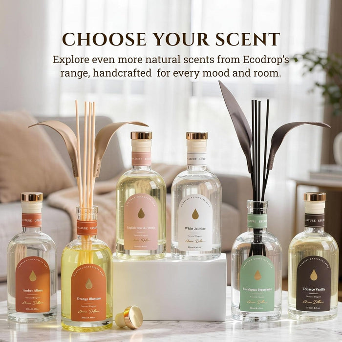 Ecodrop 250ml reed diffuser collection