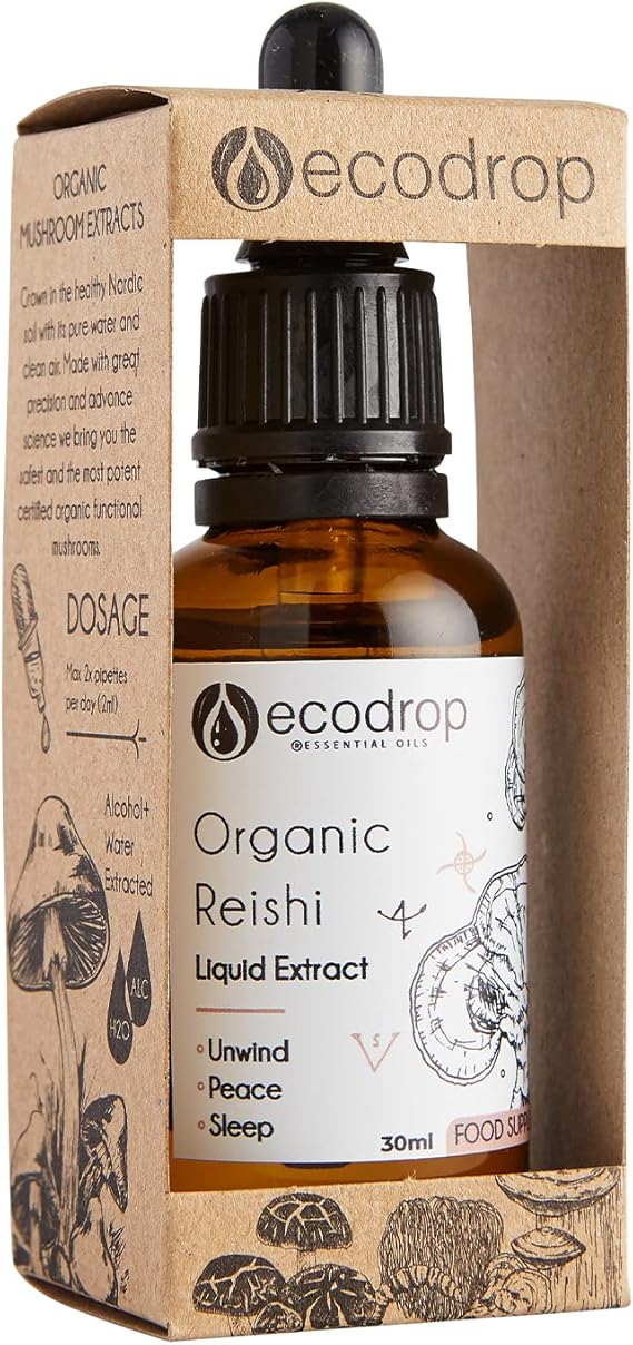 Organic Reishi Mushroom Double Extract Liquid Tincture