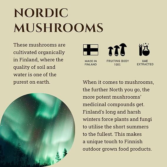 Organic Nordic Lion's Mane Mushroom Double Extract Liquid