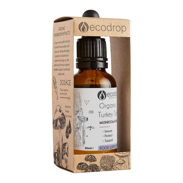 Organic Turkey Tail Mushroom For Dogs & Cats, Double Extract, No Heavy Metal Residues