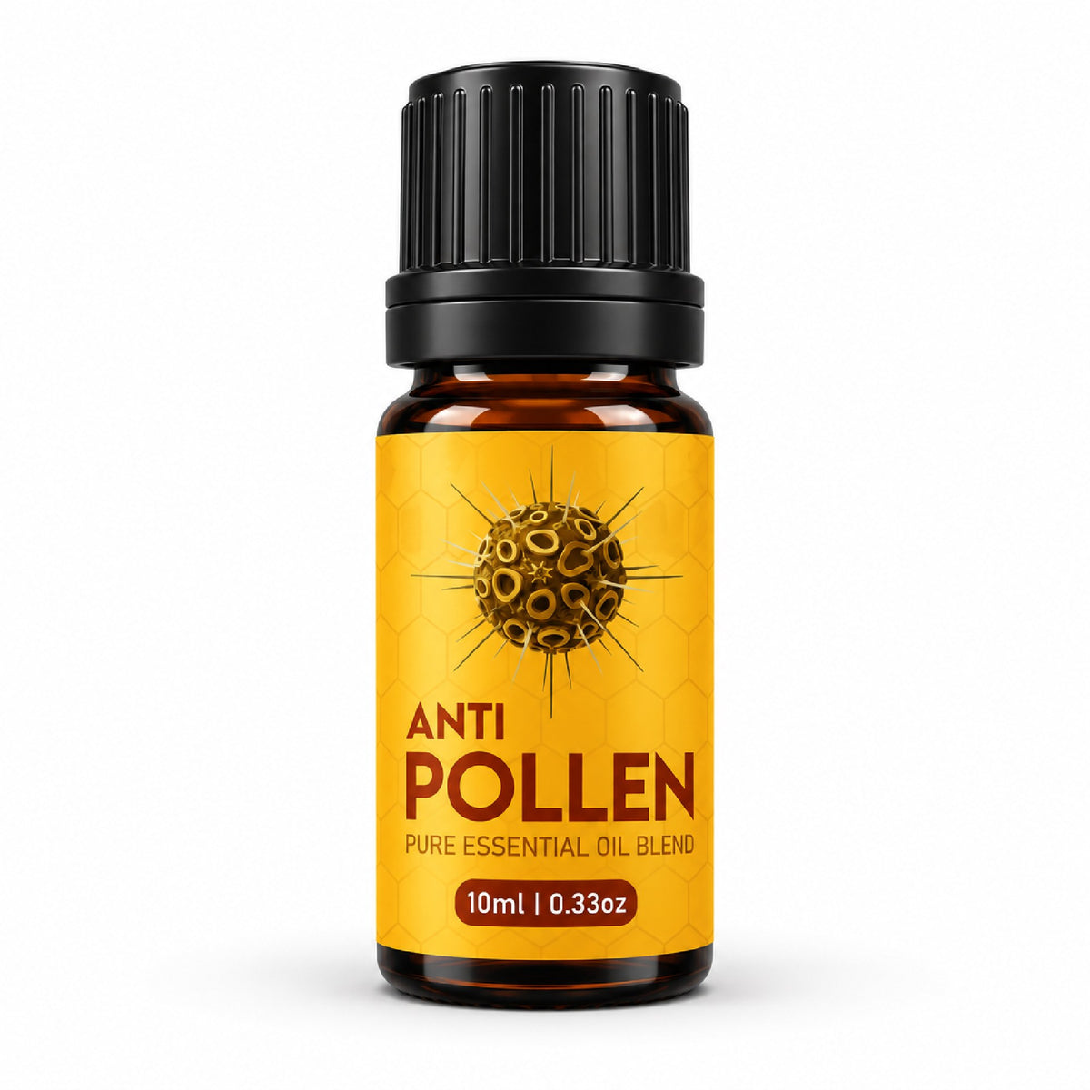 Anti Pollen essential oil blend 10ml bottle on white