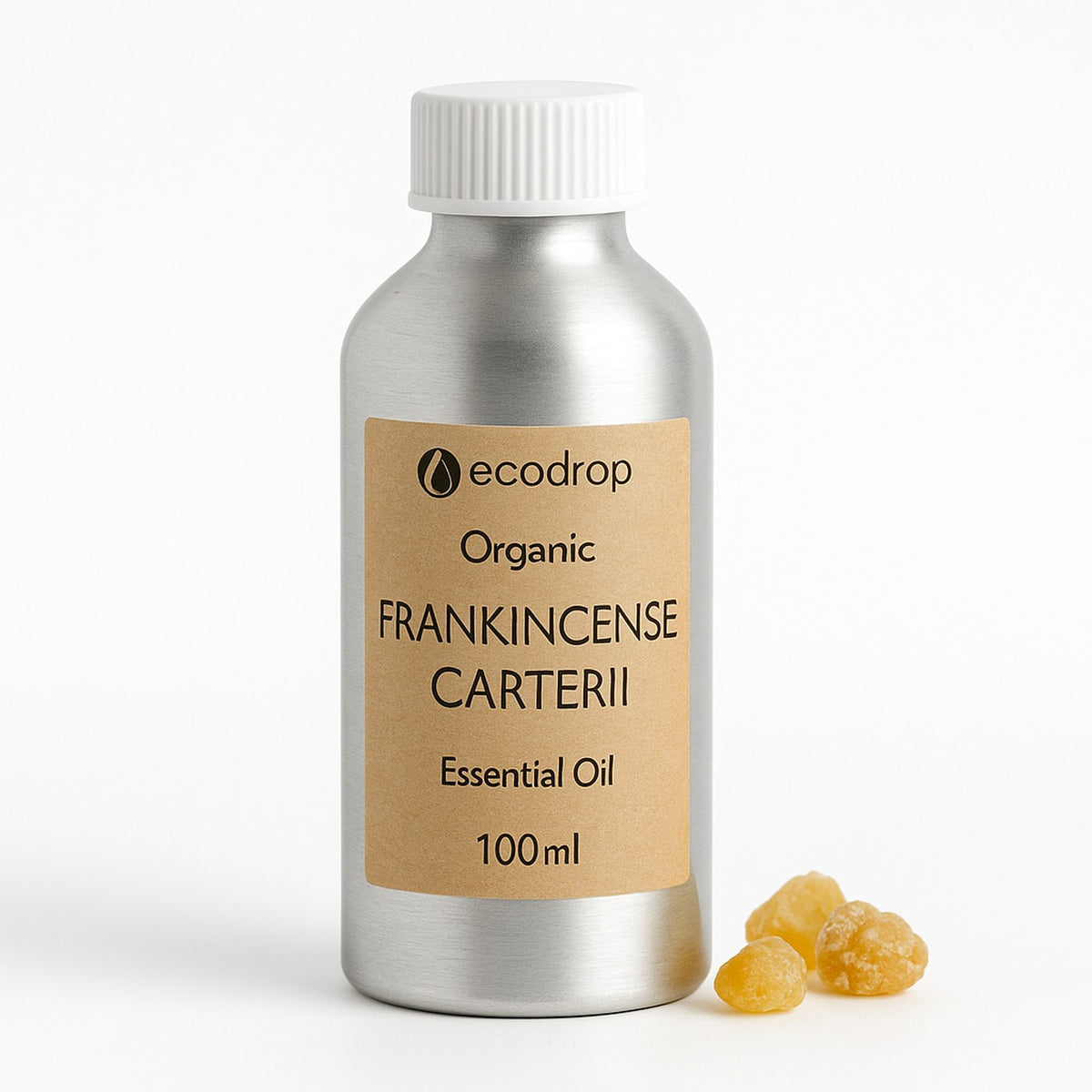 Organic Frankincense Carterii essential oil 100ml aluminium bottle
