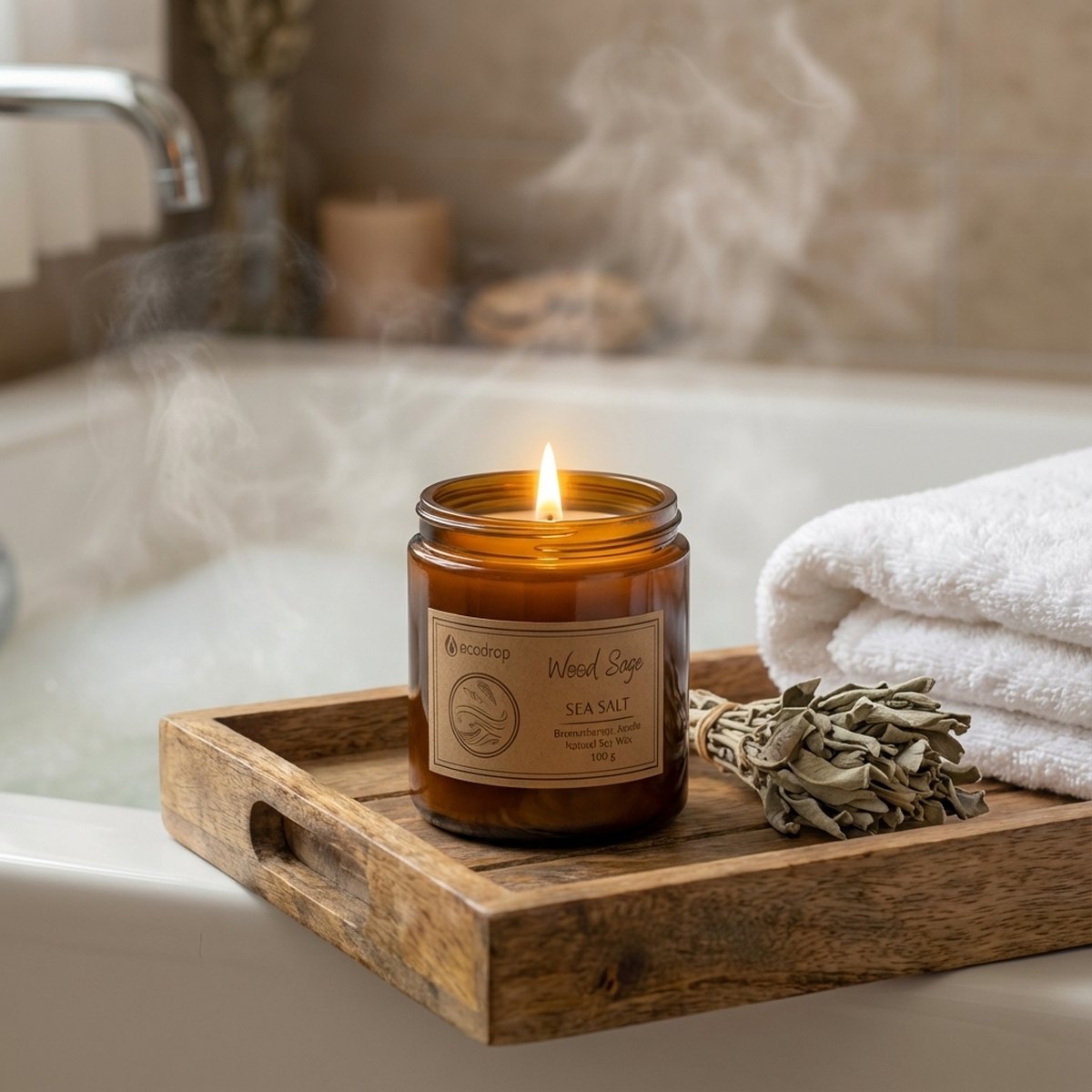 Wood Sage Sea Salt candle