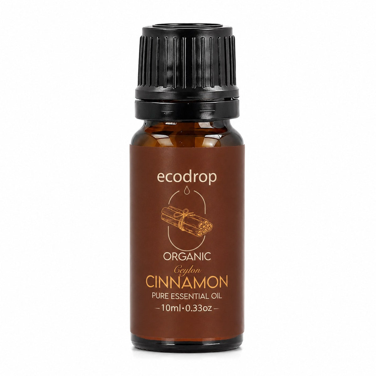 Organic Ceylon cinnamon bark essential oil 10ml by Ecodrop, Cinnamomum zeylanicum