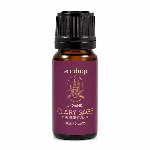 Organic Clary Sage Essential Oil 10ml dropper bottle