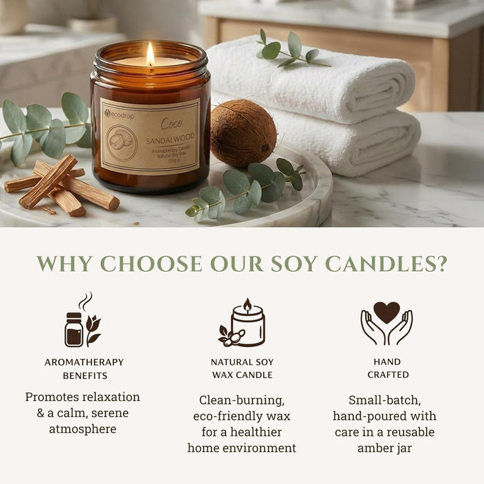 Ecodrop Coco Sandalwood candle