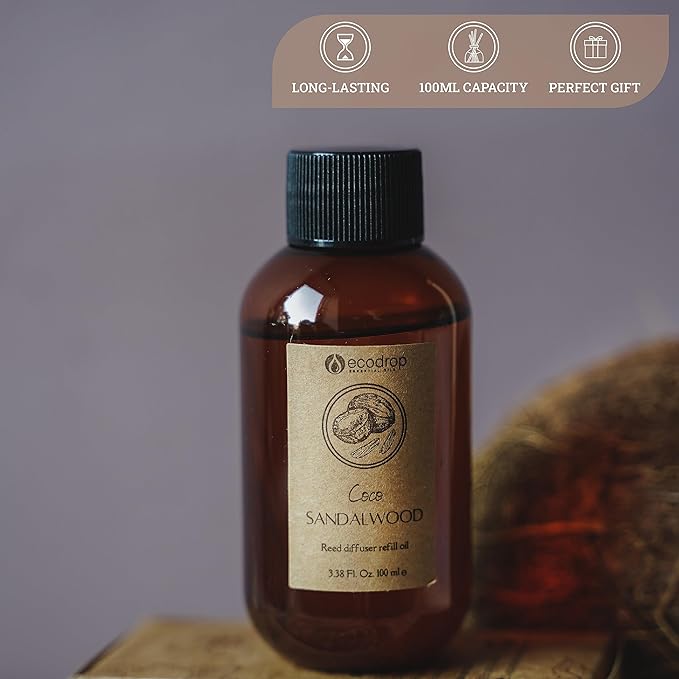 Coco Sandalwood Reed Diffuser - ecodrop