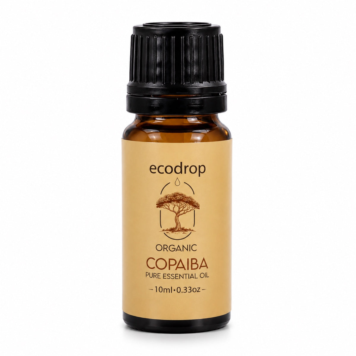 Ecodrop organic copaiba balsam 10ml amber bottle