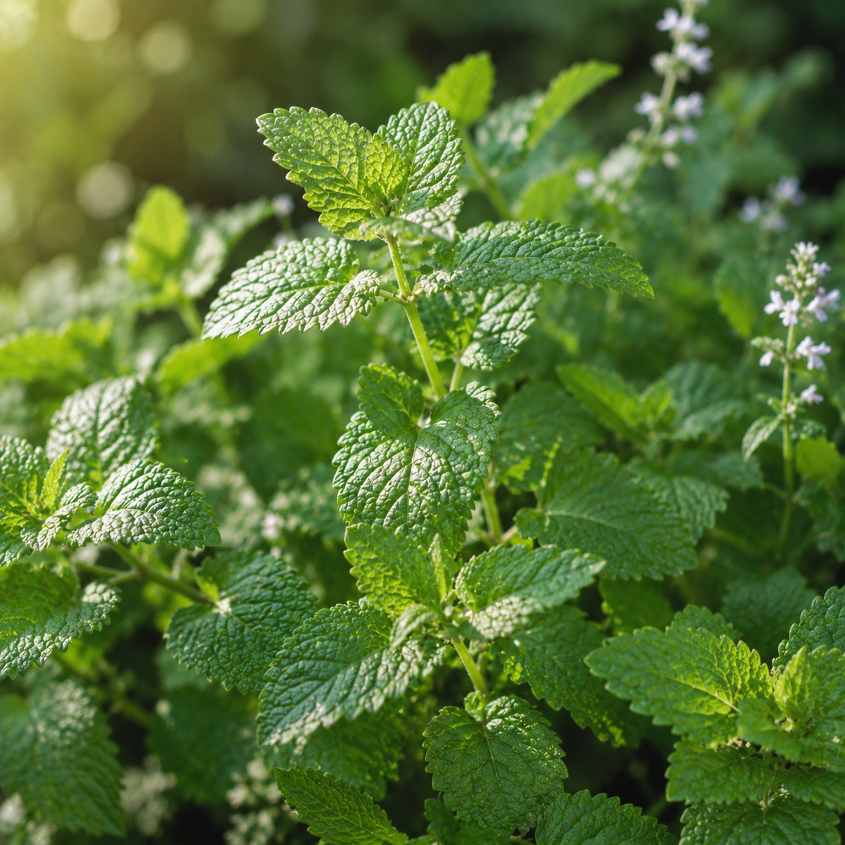 Melissa lemon balm essential oil editorial 2