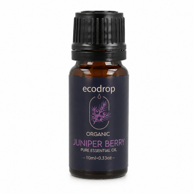 Ecodrop juniper berry essential oil 10ml amber bottle