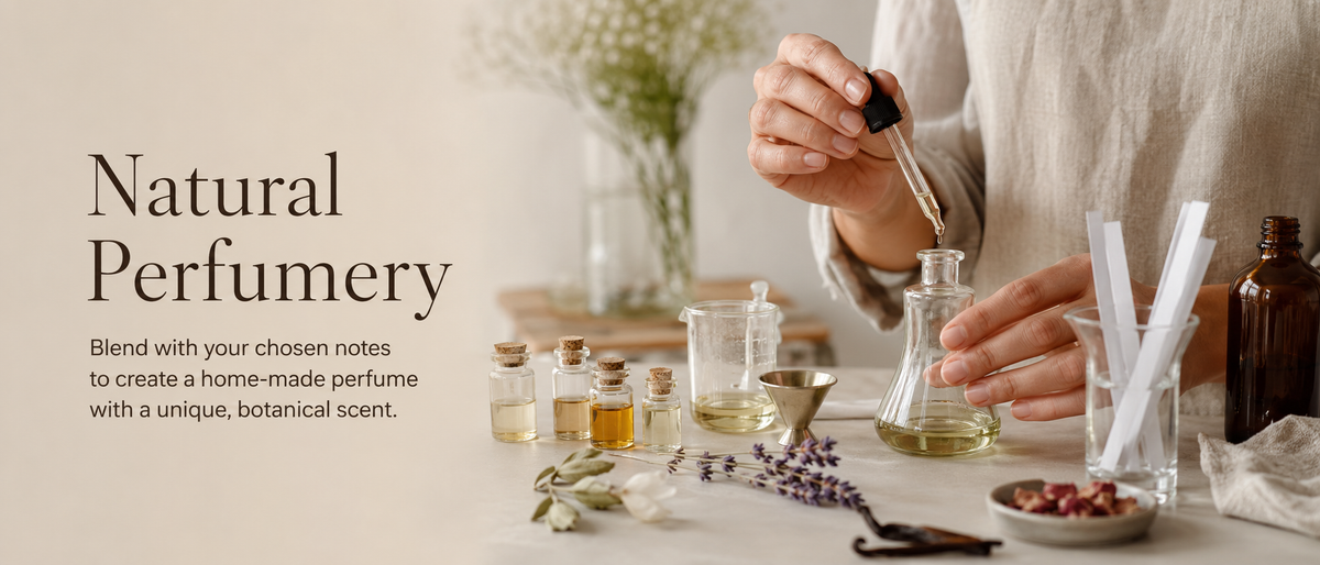 Natural perfumery with essential oils