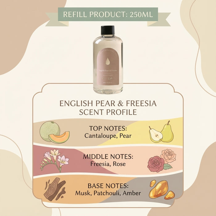 English Pear & Freesia scent notes