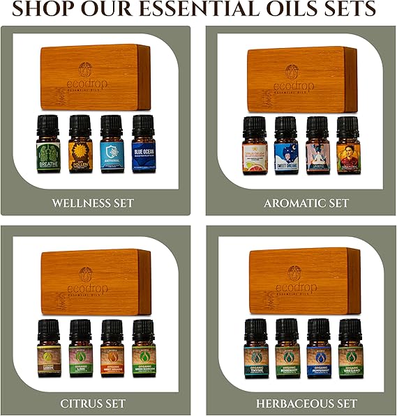 Floral Essential Oil Collection 4 x 5ml - ecodrop