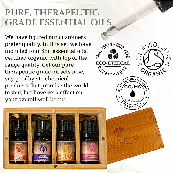 Floral Essential Oil Collection 4 x 5ml - ecodrop