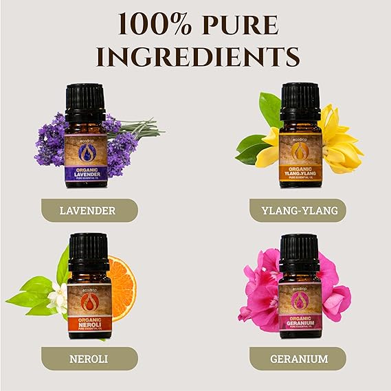 Floral Essential Oil Collection 4 x 5ml - ecodrop