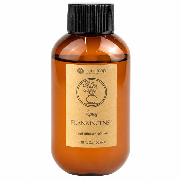 Spicy Frankincense reed diffuser refill oil bottle, 100ml