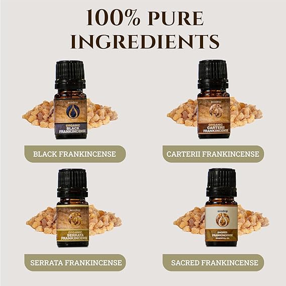 Frankincense Essential Oil Collection 4 x 5ml - ecodrop