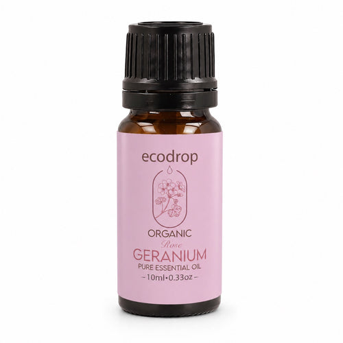 Organic Rose Geranium Essential Oil 10ml bottle