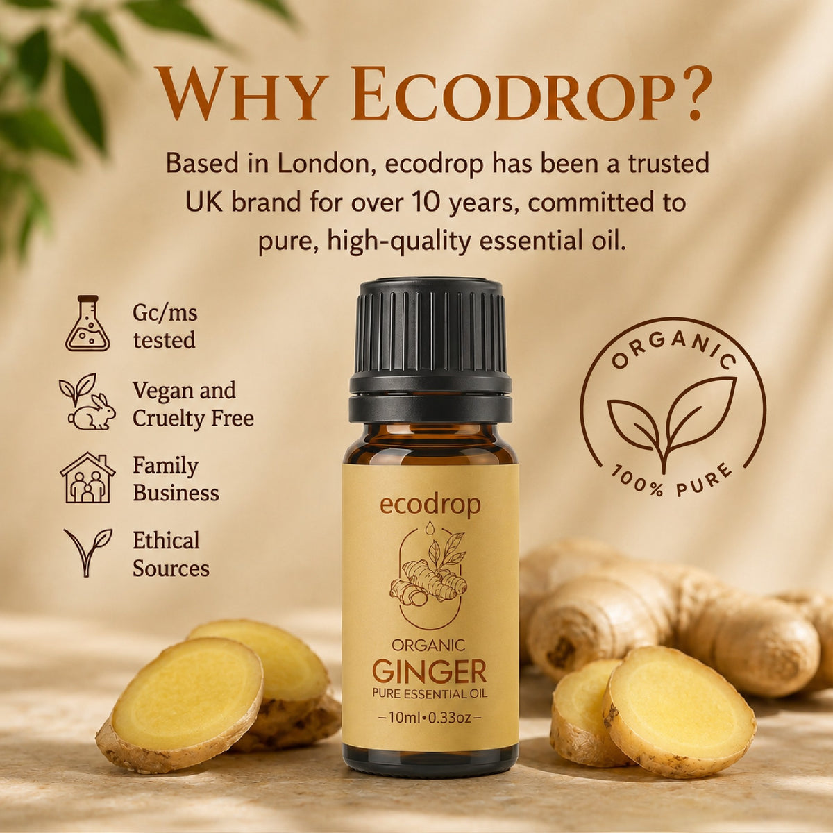 Why Ecodrop - GC/MS tested, vegan and cruelty-free, organic